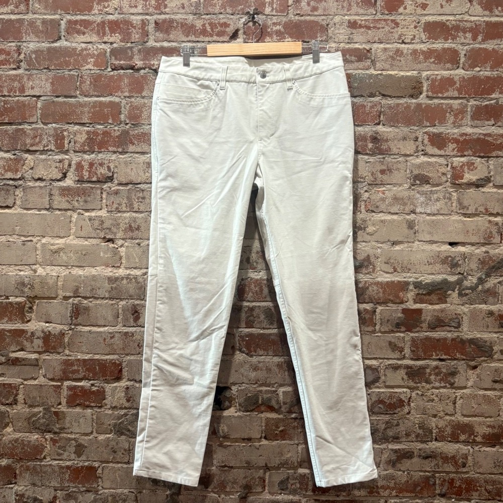 Lululemon ABC Pant Slim Fit White Five Pocket Trousers Size 34 - Picture 7 of 12
